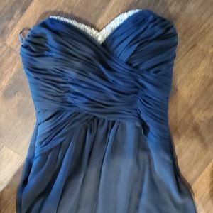 Long navy dress